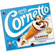 Ola waterijs of cornetto
